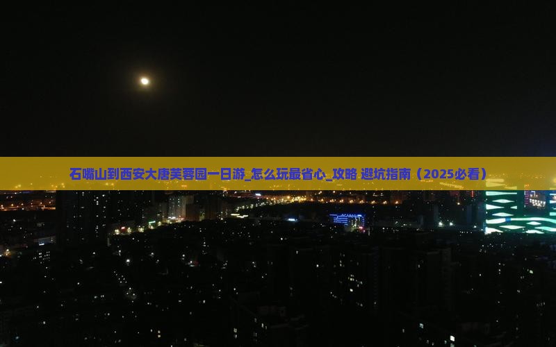 石嘴山到西安大唐芙蓉园一日游