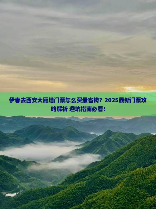 伊春去西安大雁塔门票