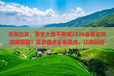 阜新去西安大唐不夜城旅行社