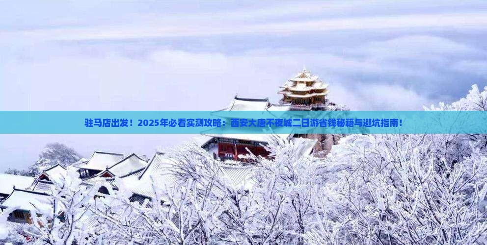 驻马店去西安大唐不夜城二日游