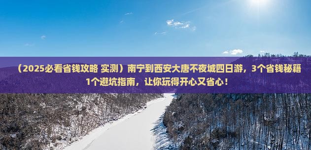 南宁到西安大唐不夜城四日游