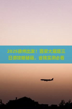 徐州去西安大雁塔三日游