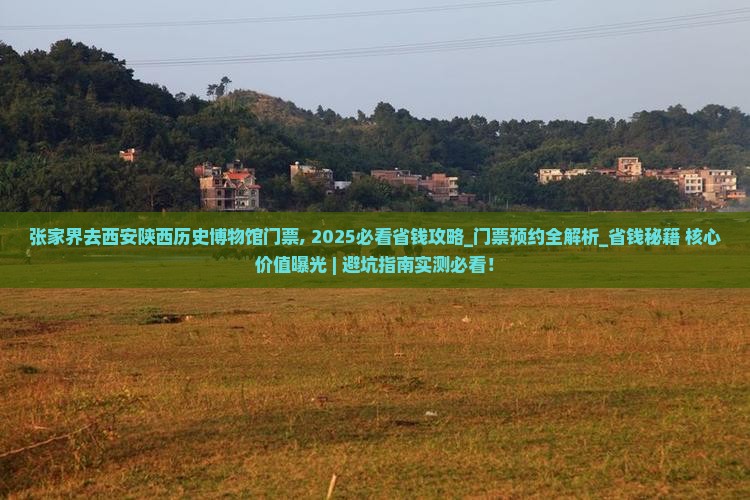 张家界去西安陕西历史博物馆门票