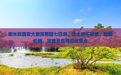 衡水到西安大唐芙蓉园七日游