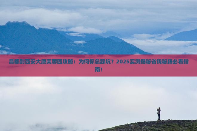 昌都到西安大唐芙蓉园攻略