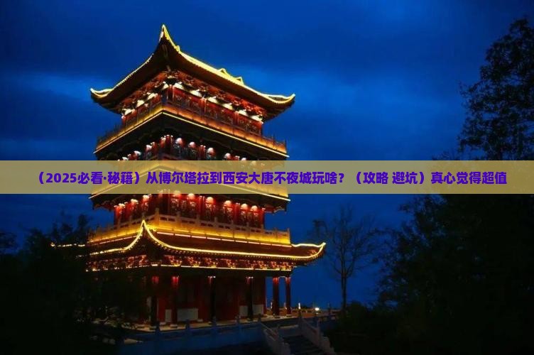 博尔塔拉到西安大唐不夜城哪里玩
