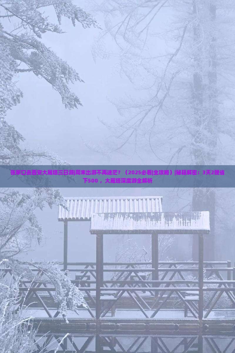 张家口去西安大雁塔三日游