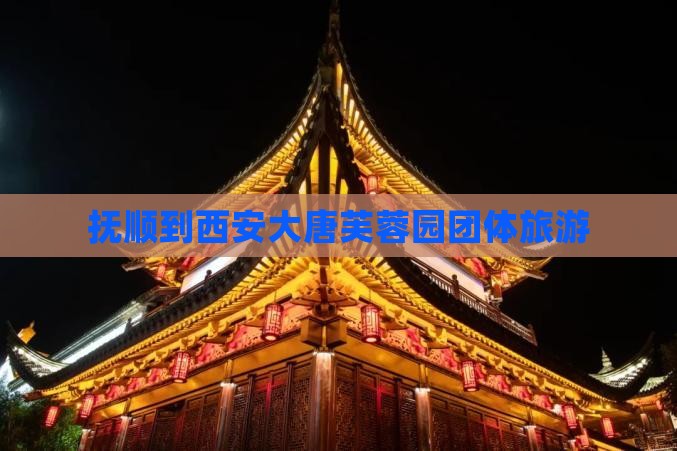 抚顺到西安大唐芙蓉园团体旅游