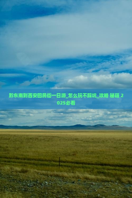 黔东南到西安回民街一日游