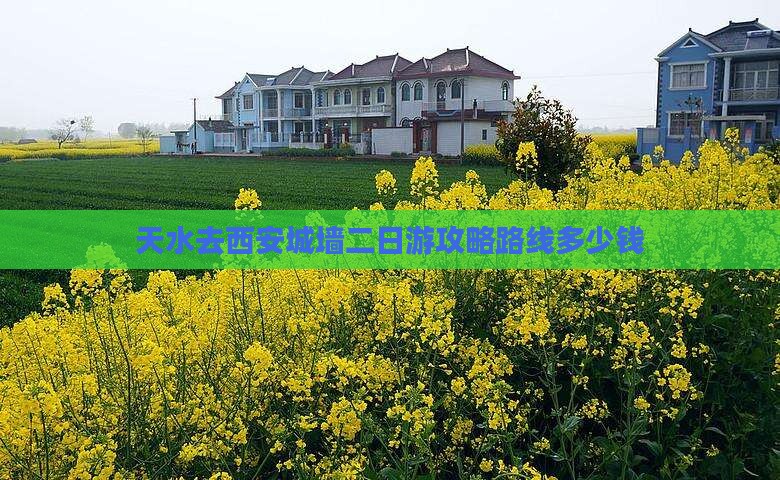 天水去西安城墙二日游