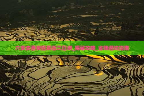 六安去西安回民街三日游