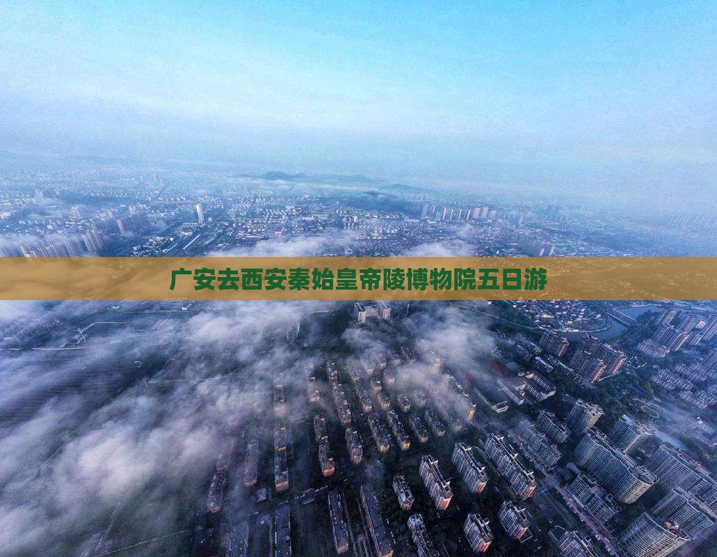 广安去西安秦始皇帝陵博物院五日游