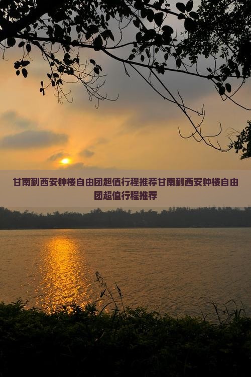 甘南到西安钟楼自由团