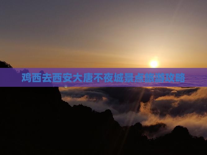 鸡西去西安大唐不夜城景点