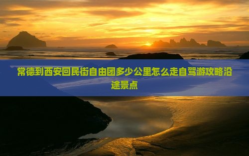 常德到西安回民街自由团