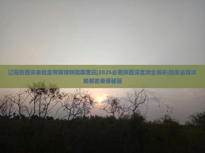 辽阳到西安秦始皇帝陵博物院哪里玩 辽阳到西安秦始皇帝陵博物院哪里玩