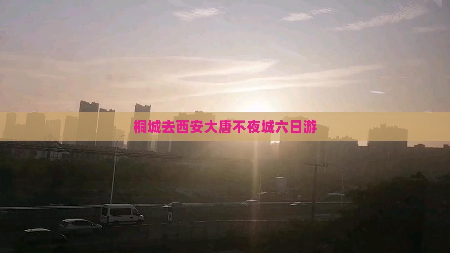 桐城去西安大唐不夜城六日游