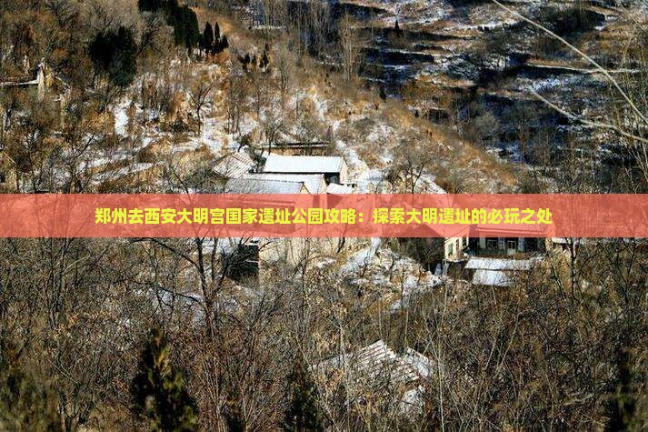 郑州去西安大明宫国家遗址公园哪里玩