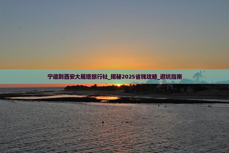 宁德到西安大雁塔旅行社