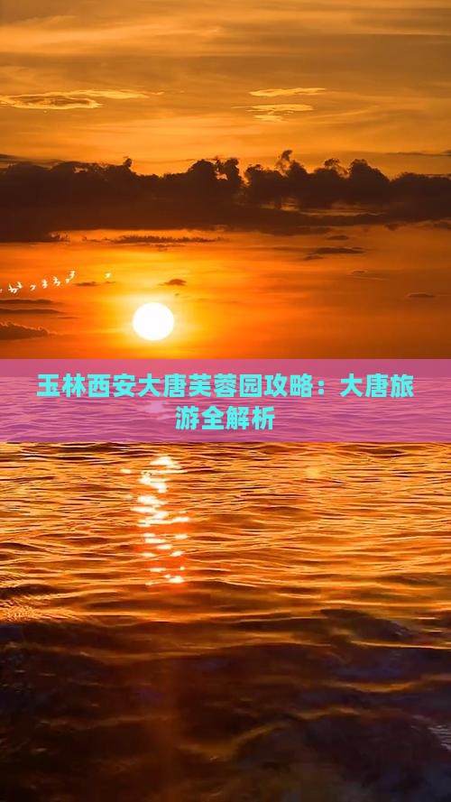 玉林去西安大唐芙蓉园大型旅游团