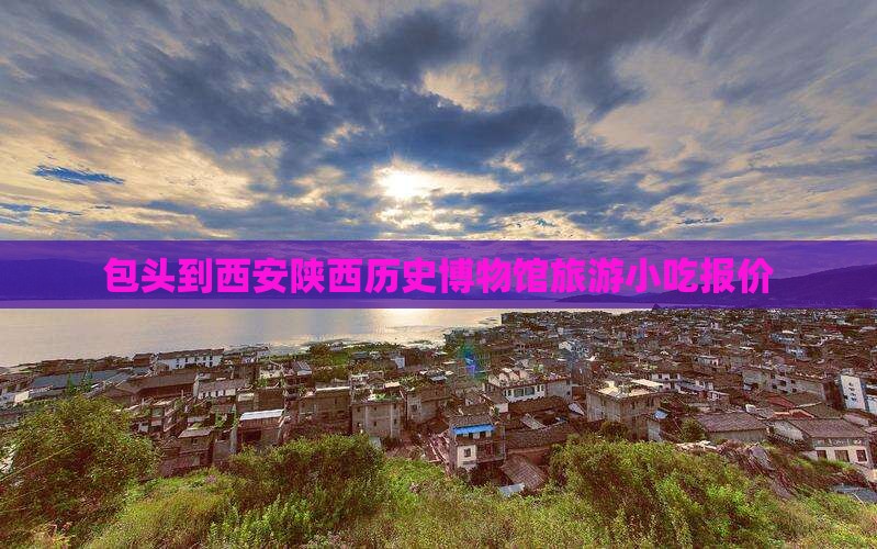 包头到西安陕西历史博物馆旅游小吃