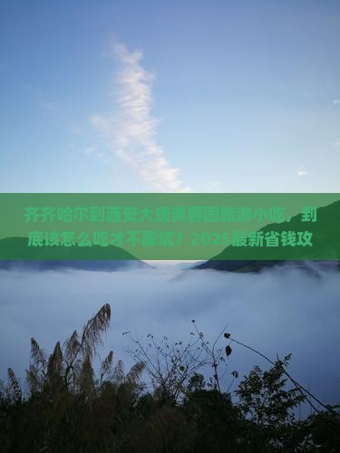 齐齐哈尔到西安大唐芙蓉园旅游小吃