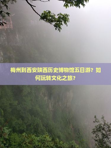 梅州到西安陕西历史博物馆五日游