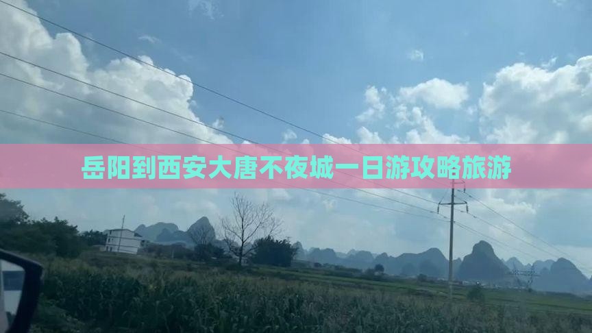 岳阳到西安大唐不夜城一日游