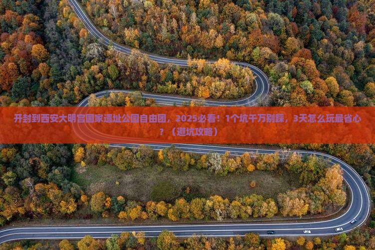 开封到西安大明宫国家遗址公园自由团