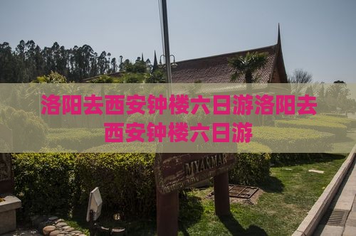 洛阳去西安钟楼六日游
