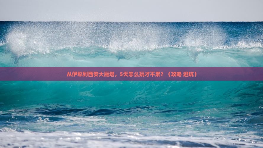 伊犁去西安大雁塔自由行