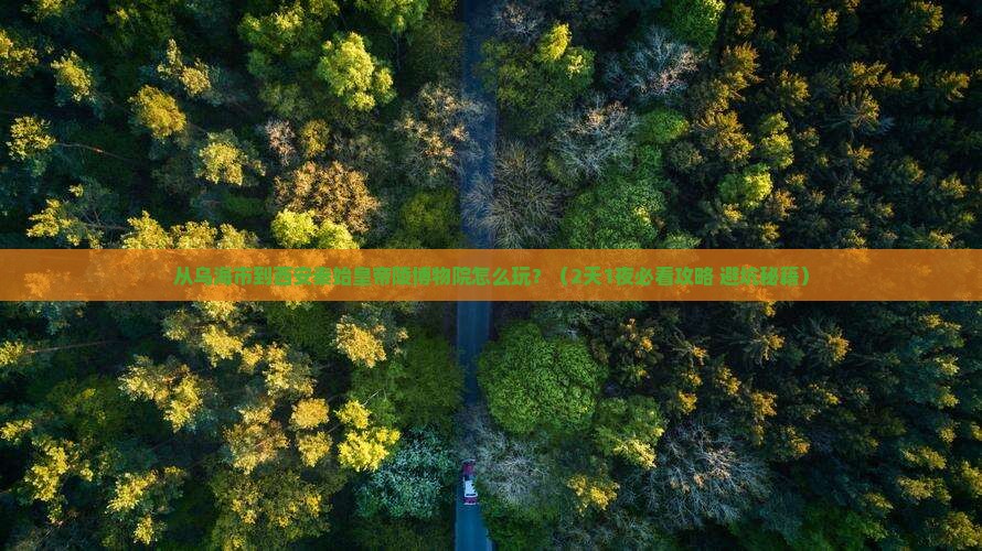 乌海市到西安秦始皇帝陵博物院哪里玩
