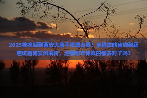神农架到西安大唐不夜城必去地