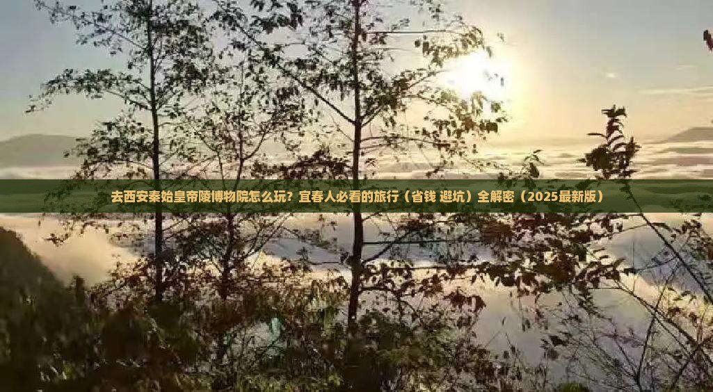 宜春去西安秦始皇帝陵博物院旅行社