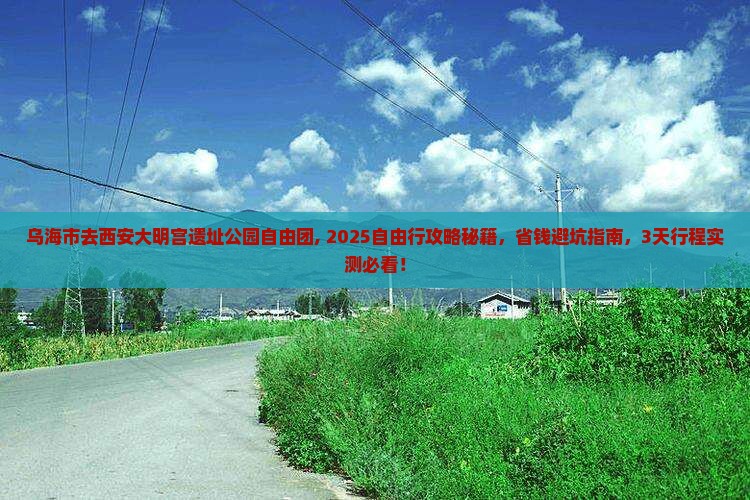 乌海市去西安大明宫国家遗址公园自由团