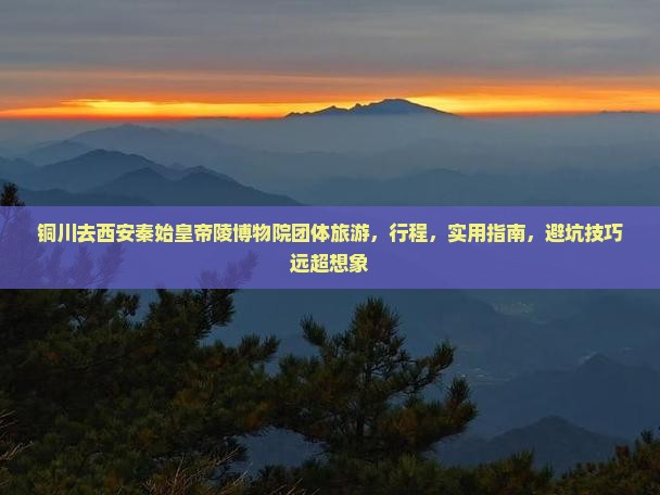 铜川去西安秦始皇帝陵博物院团体旅游