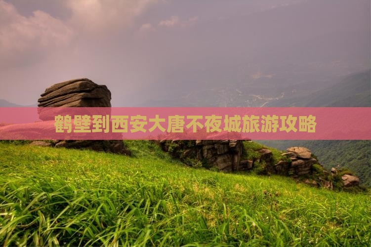 鹤壁到西安大唐不夜城攻略