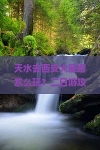 天水去西安大雁塔二日游