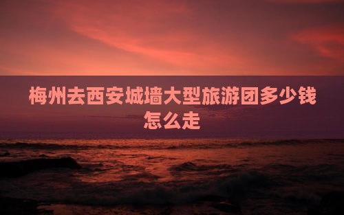 梅州去西安城墙大型旅游团