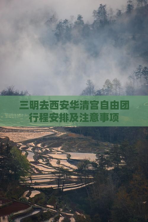 三明去西安华清宫自由团