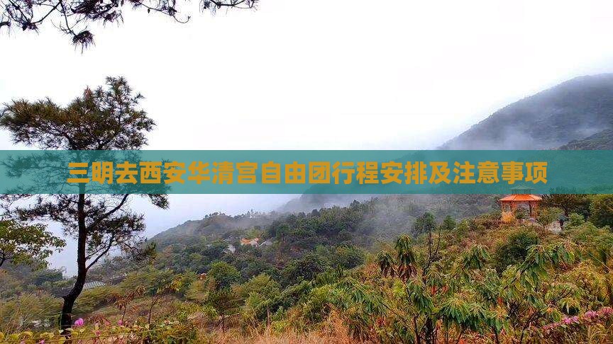 三明去西安华清宫自由团