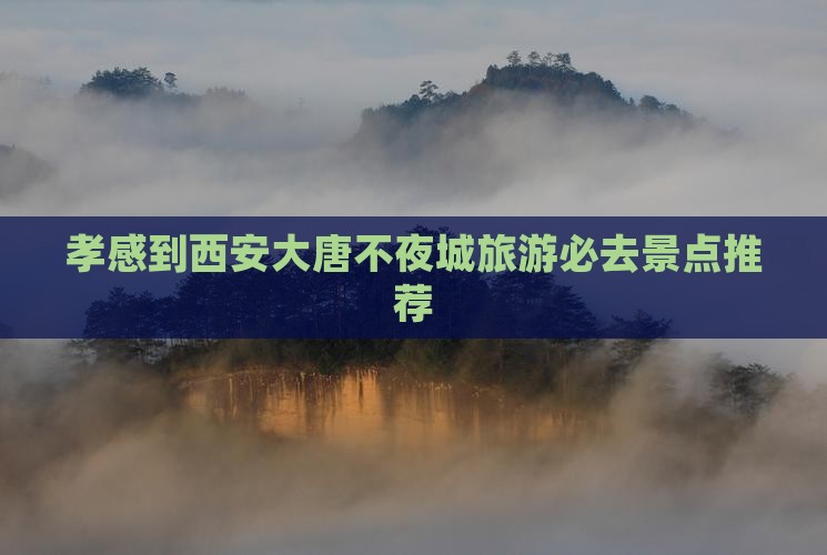 孝感到西安大唐不夜城旅游