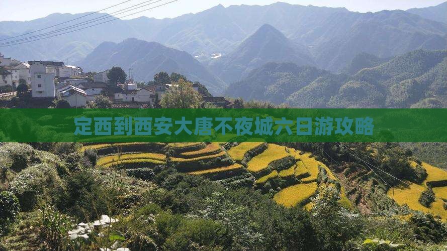 定西到西安大唐不夜城六日游