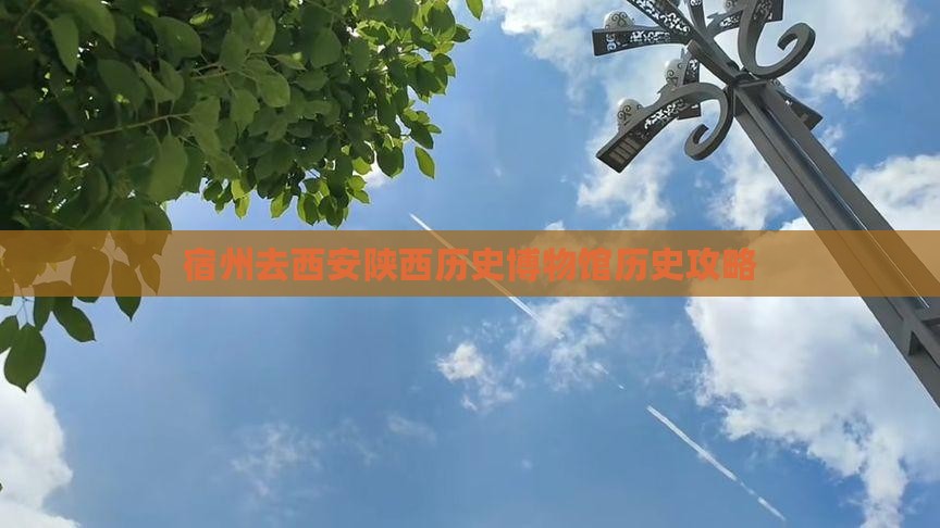 宿州去西安陕西历史博物馆攻略