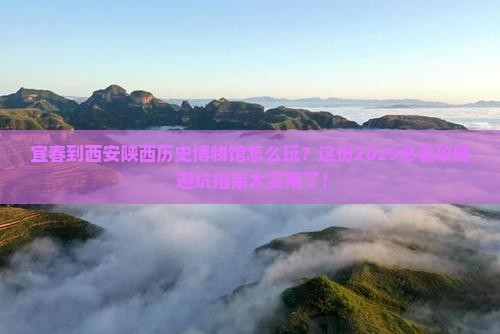 宜春到西安陕西历史博物馆攻略