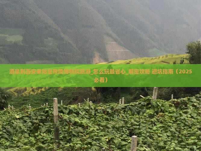 酒泉到西安秦始皇帝陵博物院旅游