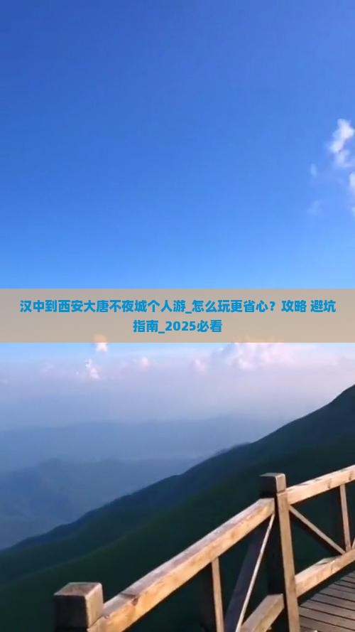 汉中到西安大唐不夜城个人游
