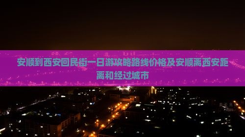 安顺到西安回民街一日游