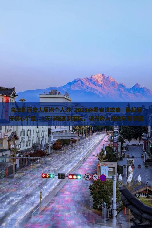 金华到西安大雁塔个人游