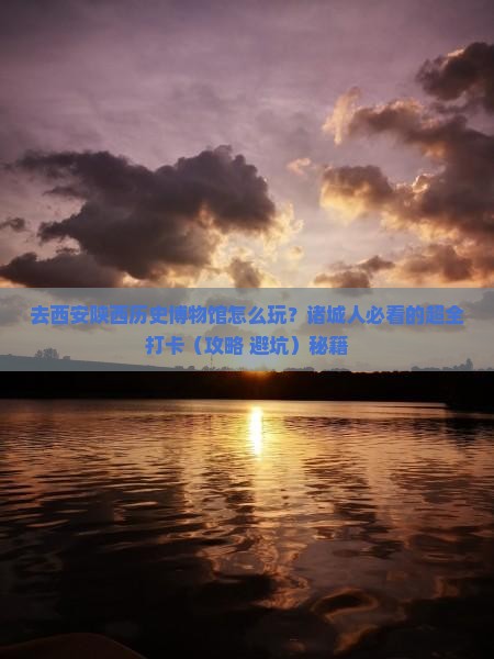 诸城去西安陕西历史博物馆哪里玩